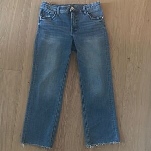 Women's KUT CROPPED Size 6 Blue Jeans